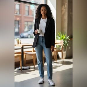 Chico’s Black Ponte Blazer NWT